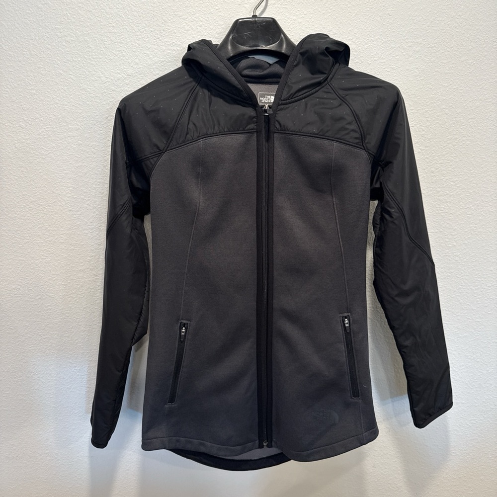 The North Face Women’s Small Full Zip Fleece-Lined Water-hiResistant Hoodie Jack